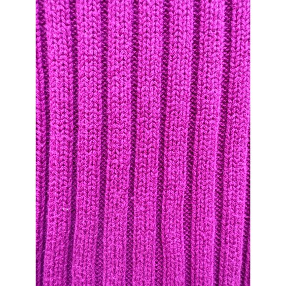 Style & Co. Petite Womens Magenta Turtleneck Sweater Medium 100% Cotton Made In - Picture 9 of 9